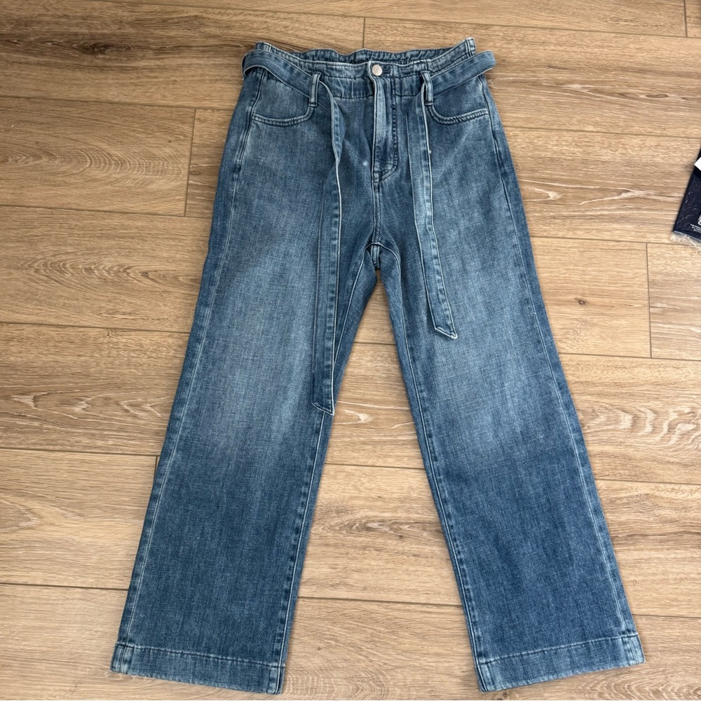 J. Crew Wide Leg Jeans w/ Tie Size 26